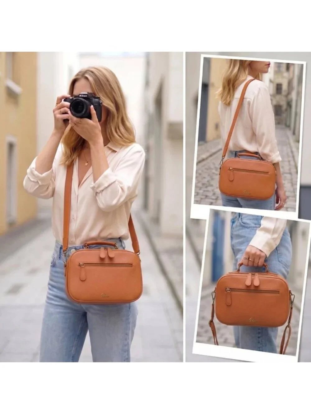 Waterproof Crossbody Camera Sling Bag for DSLR/SLR/Mirrorless - Shockproof, 4L